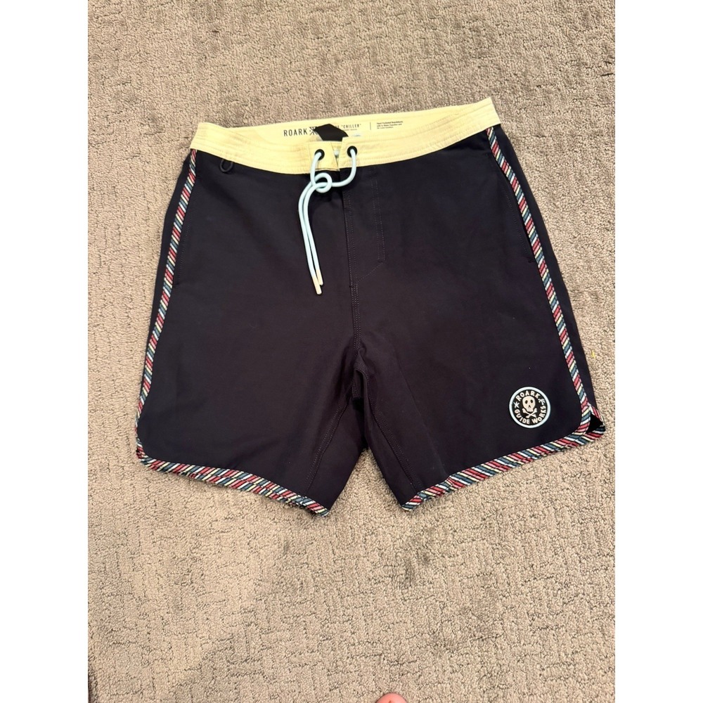 Roark The Chiller Board Shorts Drawstring Swim Trunks Men's 28 (K)